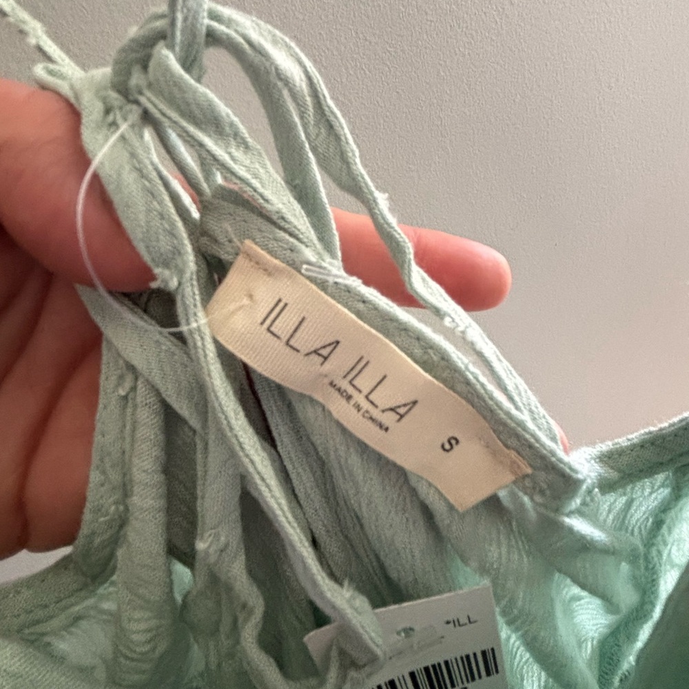 Mint Green Ruffled romper - Picture 8 of 8